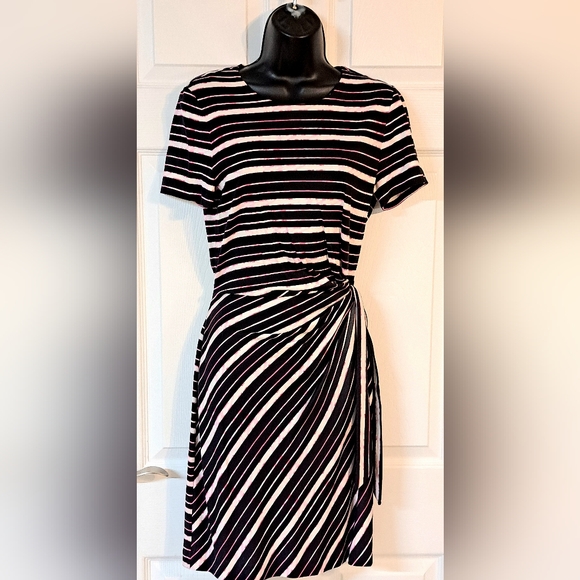 Diane Von Furstenberg Striped Pullover Dress - Picture 1 of 9